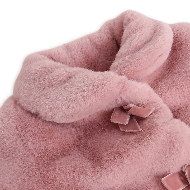 Girls Medium Pink Solid Jacket image number null
